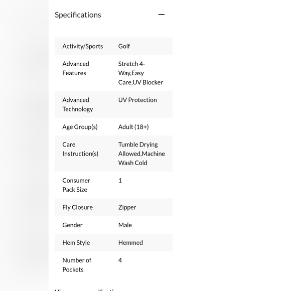 Greg Norman Microlux Golf Pant - Picture 4 of 9